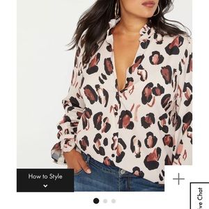 Eloquii Satin Blouse